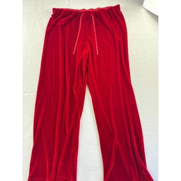 Vintage Velour PajamaGram Womens Red Pajama Set XL - Picture 5 of 8